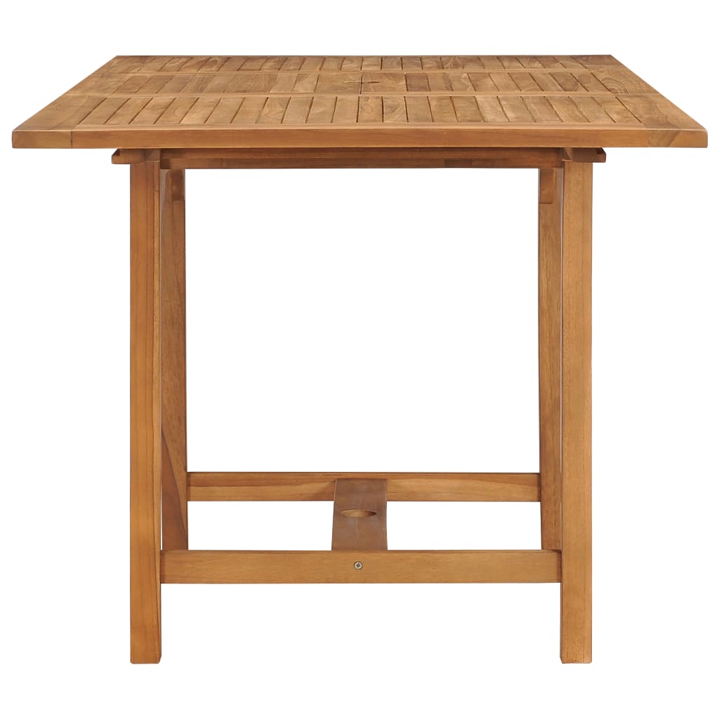 Ausziehbarer Gartentisch (110-160)×80×75 cm Massivholz Teak